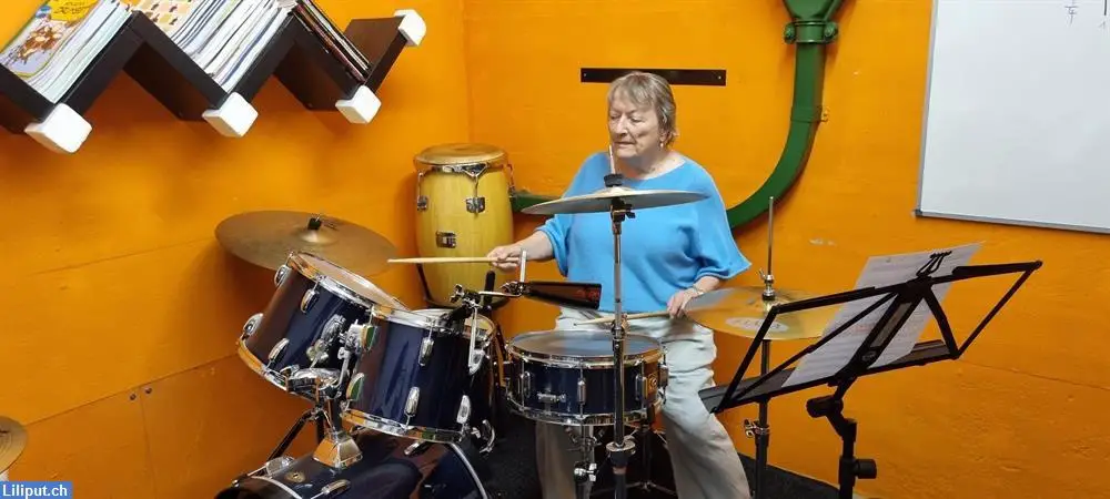 Schlagzeug oder Trommelunterricht für Rentner/in 65+