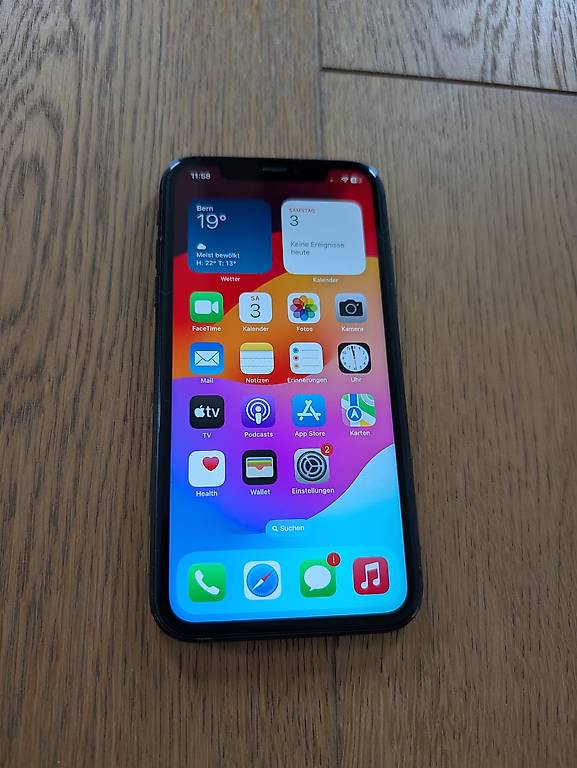 iPhone 11 128gb Schwarz 100% Akku 3 Monate Garantie