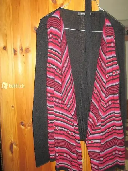 FEINSTRICK JÄCKLI MIT GÜRTELI GR.XS BABY ALPACA/SEIDE