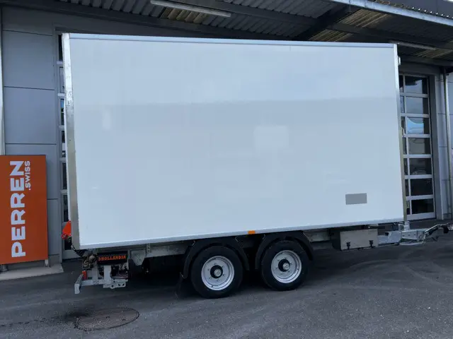 KELLER, 2-Achs Durchladeanhänger mit Hebebühne, Kunststoffkoffer