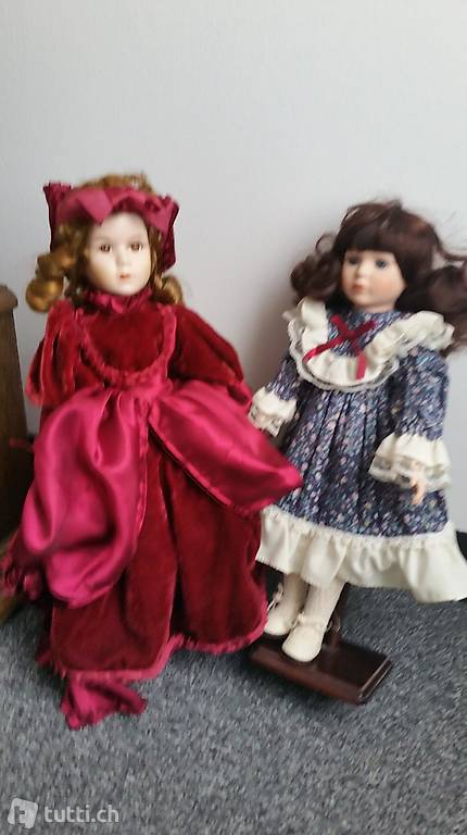 Puppenwagen mit 2 Puppen