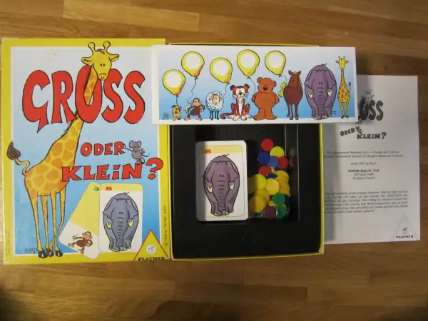  Jeu Piatnik "Gross oder klein ?" (4 +)