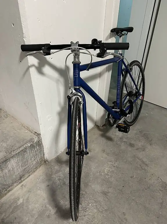 gebrauchtes Fahrrad Forelle blau inklusive Veloschlosd