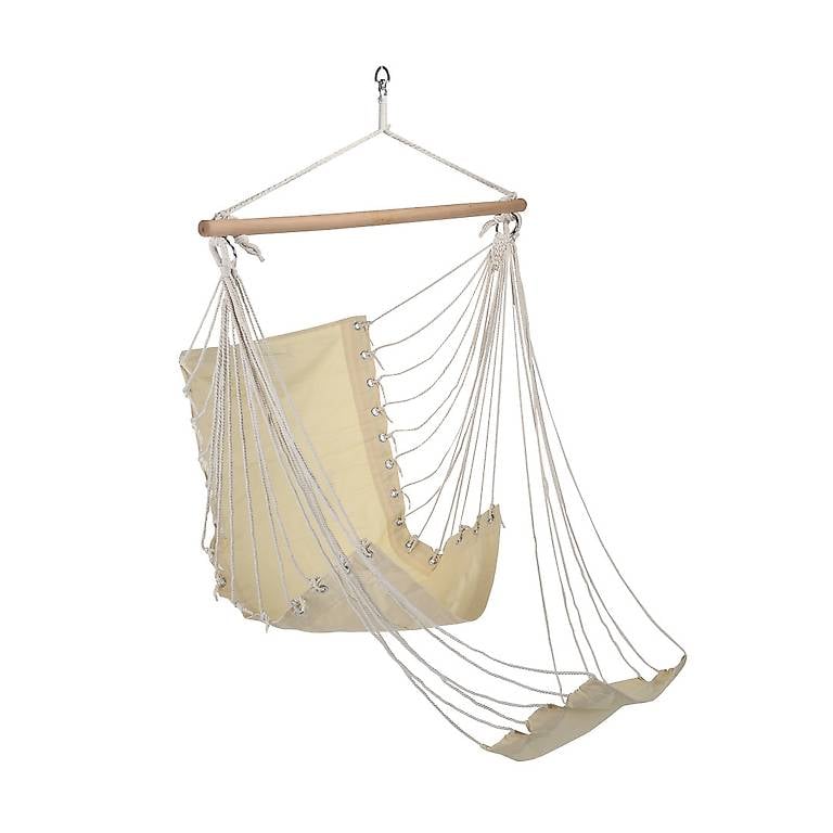  Hängesitz mit Fussablage, beige