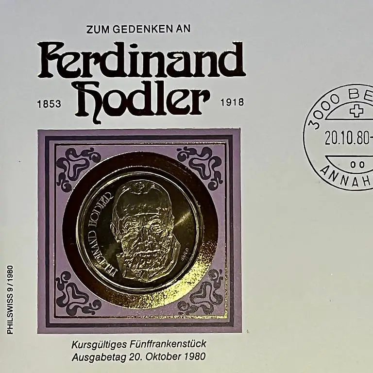 Numis-Brief 1980 Ferdinand Hodler