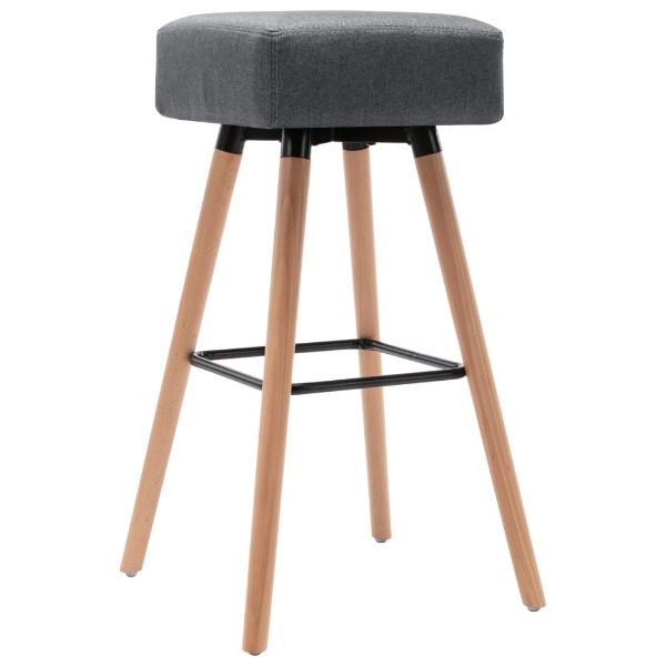  Barstuhl Hellgrau Stoff