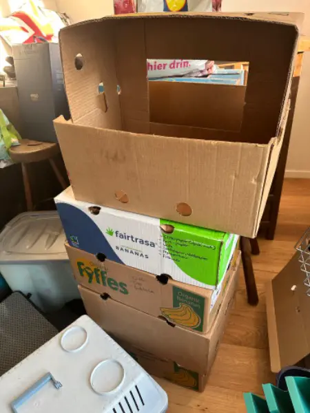 Bananenschachteln gratis abzugeben