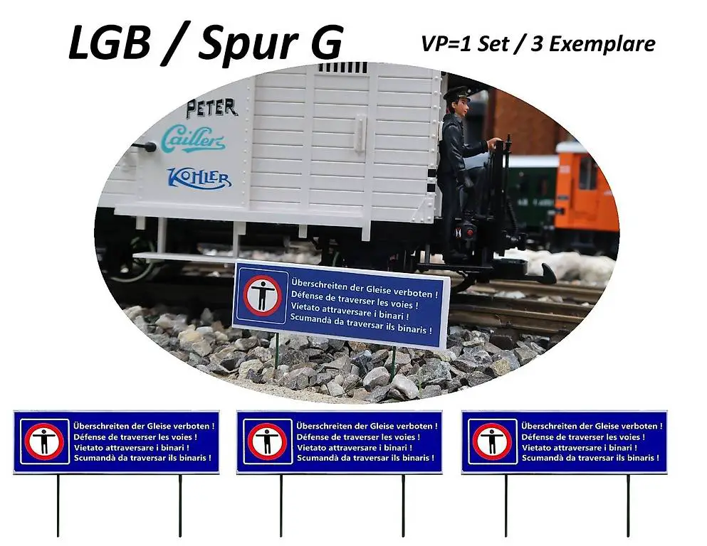 lgb Spur G Modellbahnschilder