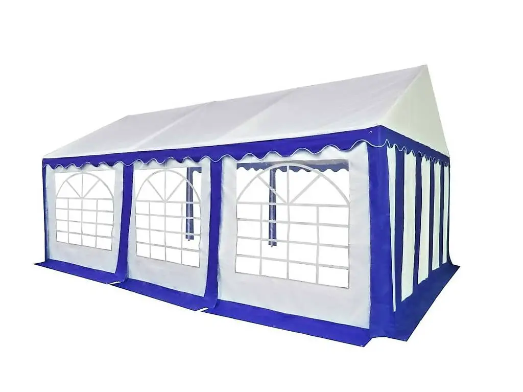 PROFI Festzelt / Partyzelt PRO PVC 5x6 Meter HEBU-Tent blau