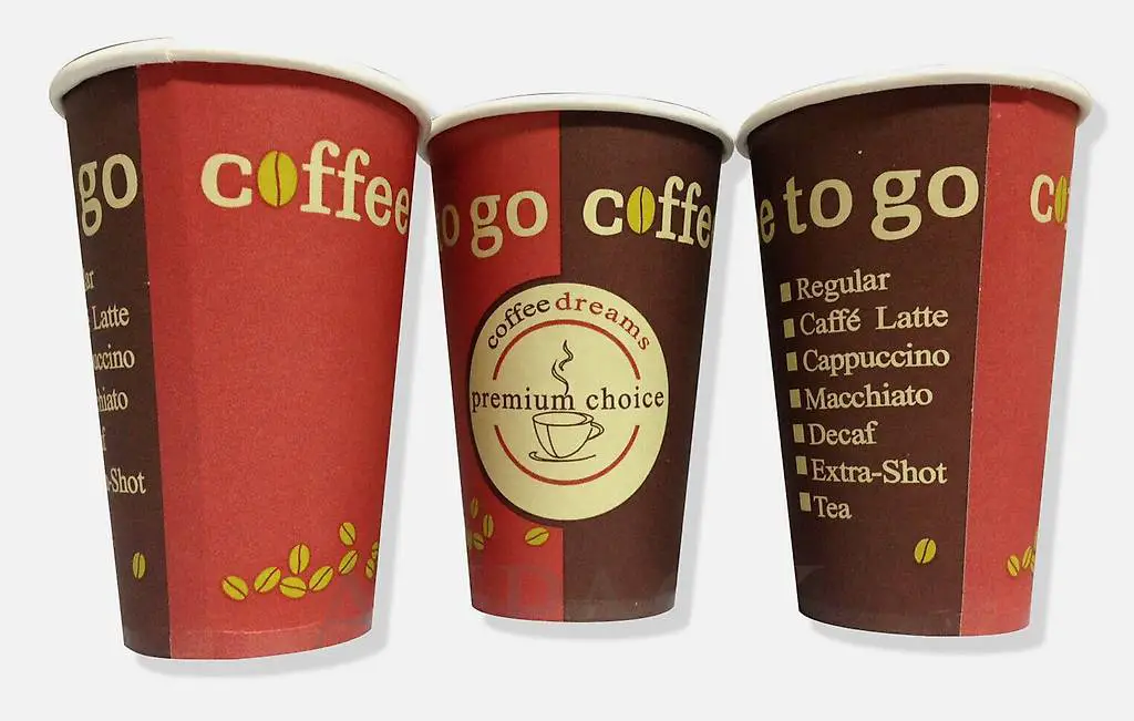 1000 Coffee to go - Kaffeebecher / 300ml - Hartpapierbecher