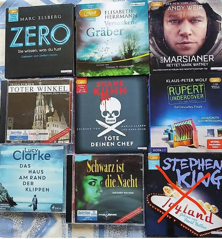 verschiedene spannende krimi thriller