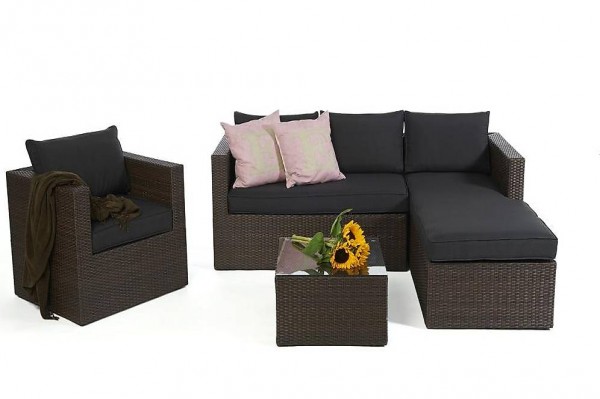  Rattan Lounge - Rattan Gartenmöbel - braun viplounge