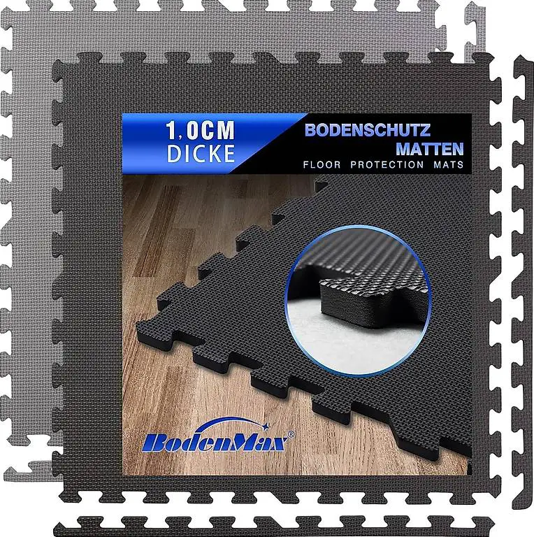 BodenMax Bodenschutzmatte Sportmatte Puzzlematte Fitnessmatt