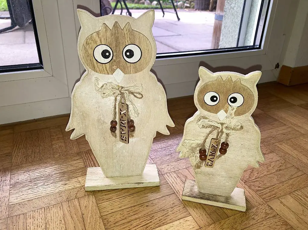 Eulen + Uhus - Deko Herbst/Winter - siehe Fotos
