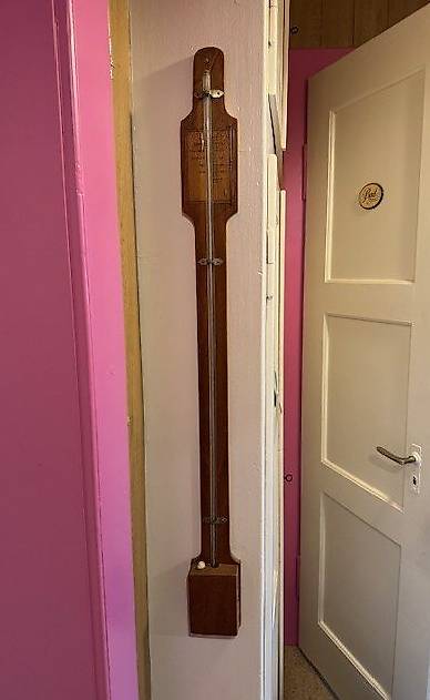 Jugendstil / Art Deco Barometer / Wetterstation Quecksilber