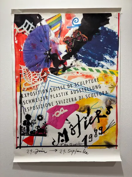 xxl plakat kunst jean tinguely modernart 1989 moutier austellung