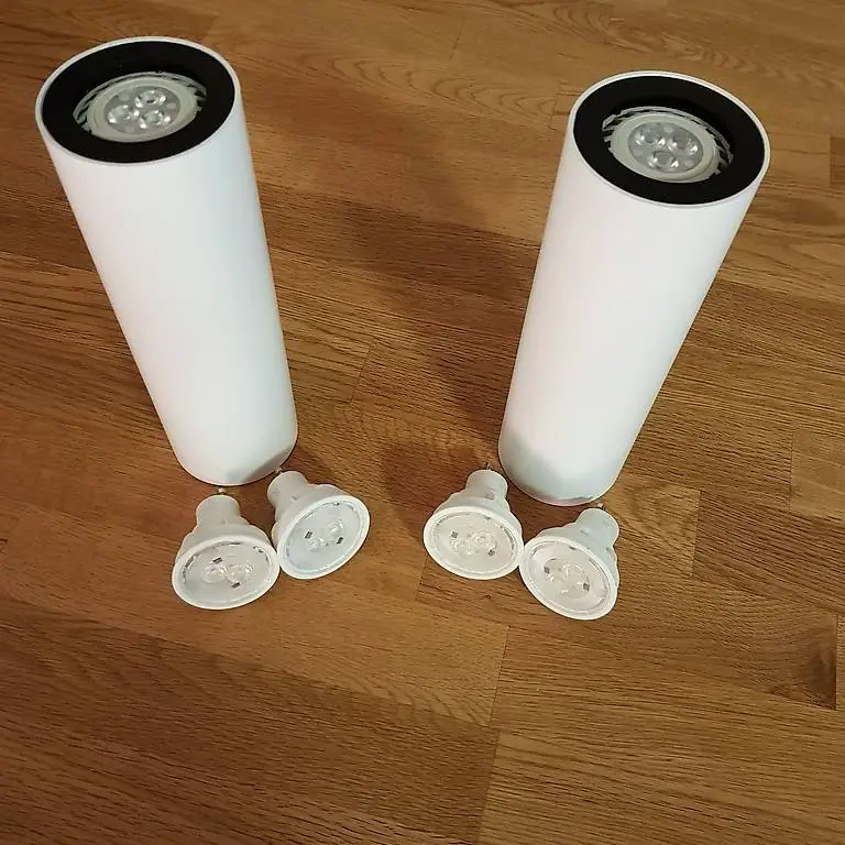 Wandleuchten im 2er Set weiss