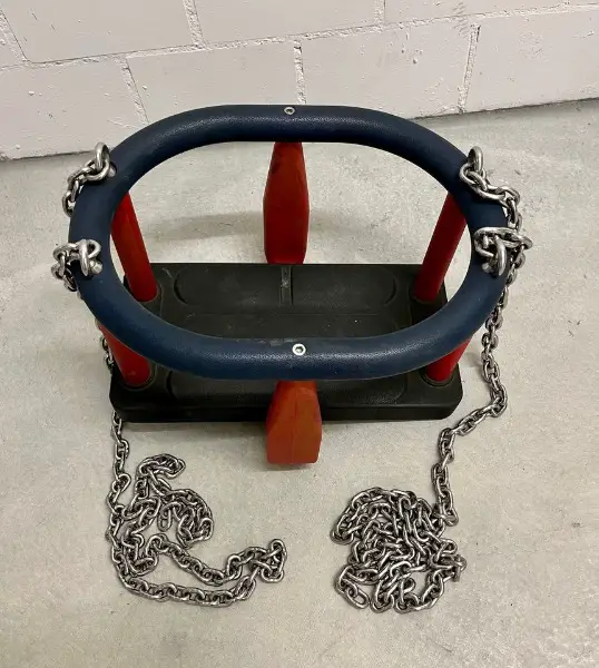 Apesa Kleinkinderschaukelsitz Wabe mit Edelstahlketten