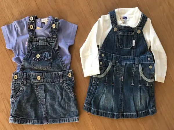 Baby Bluse und jeans Kleid Gr: 6-9 Monate neu