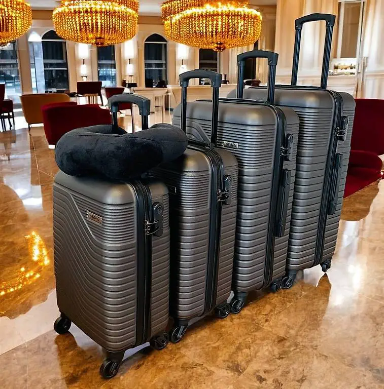 5x Koffer SET Hartschalenkoffer wayBAG in Anthrazit GRAU NEU