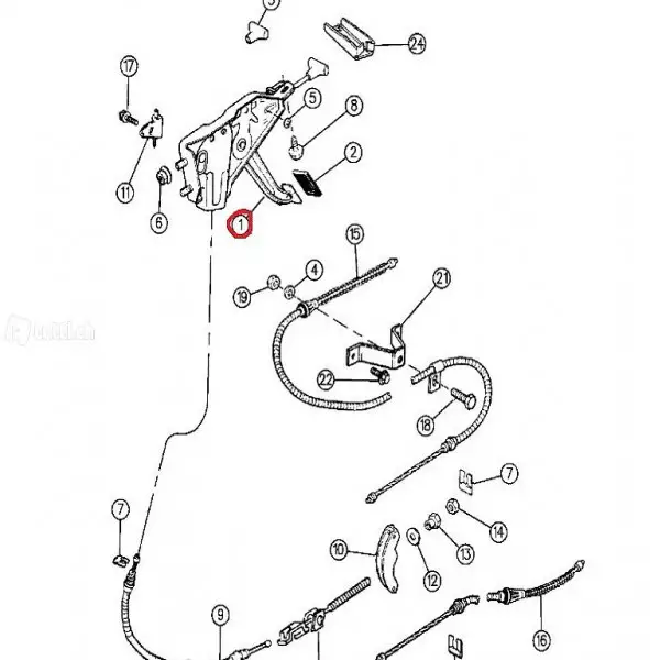  Bremspedaleinheit für Jeep Wrangler K05093656AA