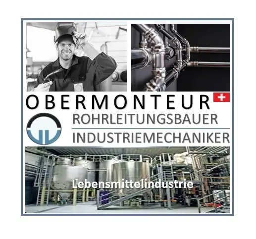Obermonteur (Industrie / Rohrleitungsbau) CH-Kt. SG