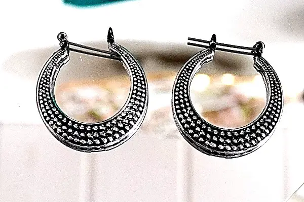 Silberne Ohrenstecker Ohrenringe