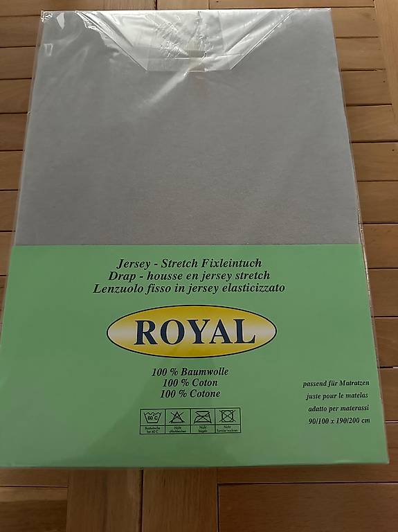 Fixleintuch 100% Baumwolle 90 / 100 x 190 / 200 cm