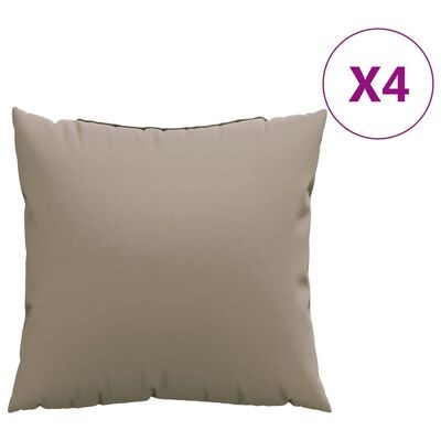vidaXL Sofakissen 4 Stk. Taupe 40x40 cmSKU:360367