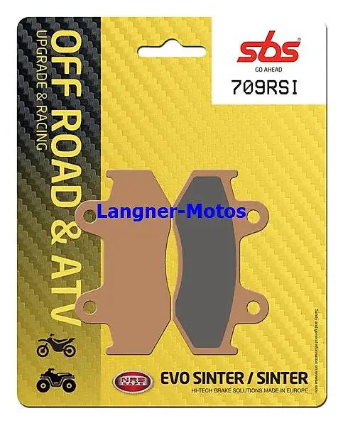 bremsbelag sbs 709 rsi yamaha yfm 700, yfz 450 offroad racin