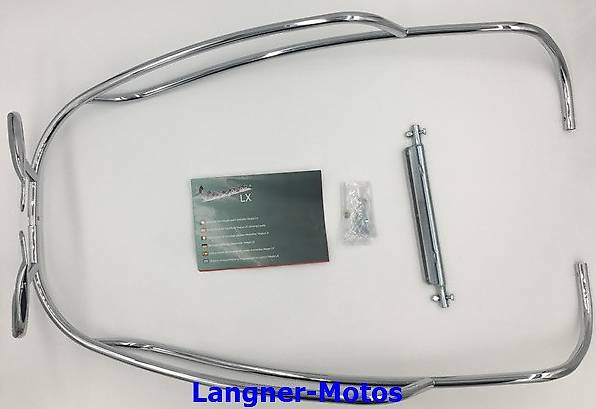 Sturzbügel hinten chrom original PIAGGIO VESPA LX LXV 50-150