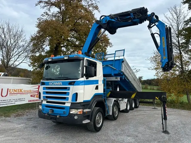SCANIA, R470 10x4 PK44002 JIP+Seilwinde Kipper, 3-Seitenkipper