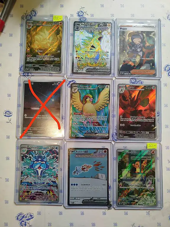 Pokemon Obsidian Flamme div. Karten