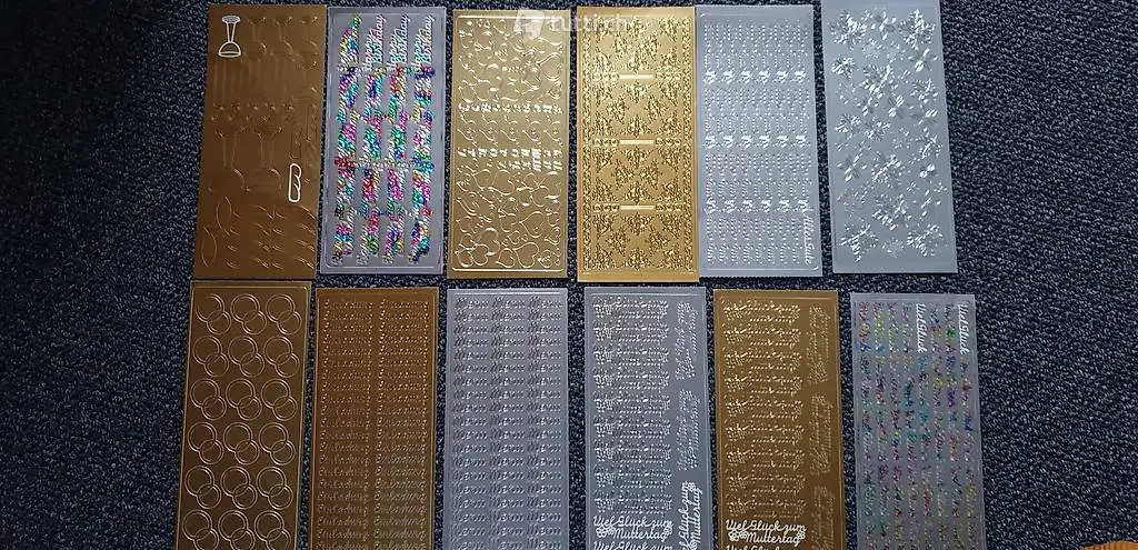Sticker 12 - er Set (6 Stk. Neu + 6 Stk. wenig gebraucht)