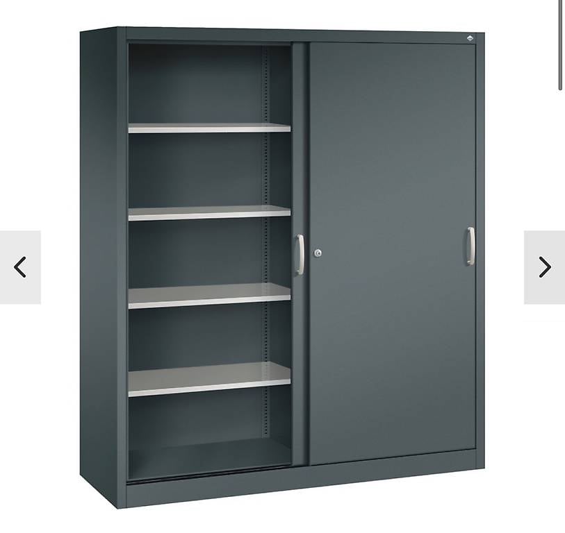 neuer C+P Schiebetürenschrank, 1.950x1.600x500 mm, anthrazit
