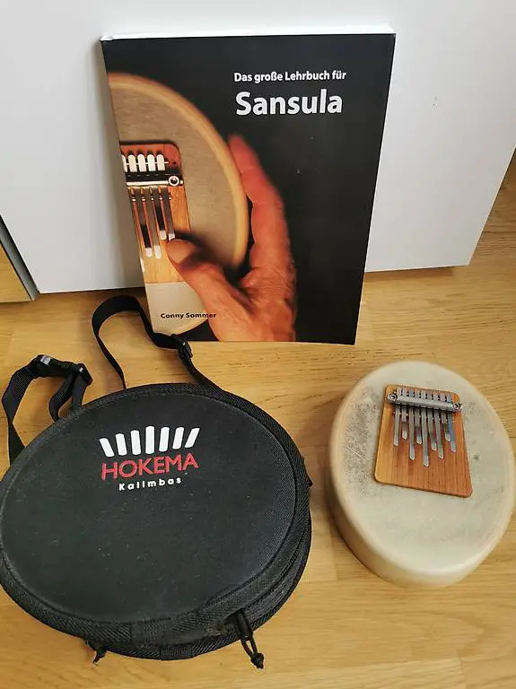 Hokema - Sansula Deluxe mit Lehrbuch und Aufbewahrungstasche