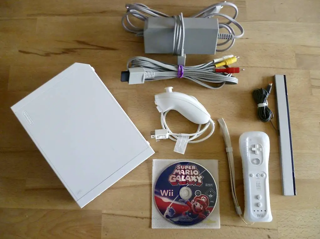 Originale Nintendo Wii mit Zubehör und Super Mario Galaxy