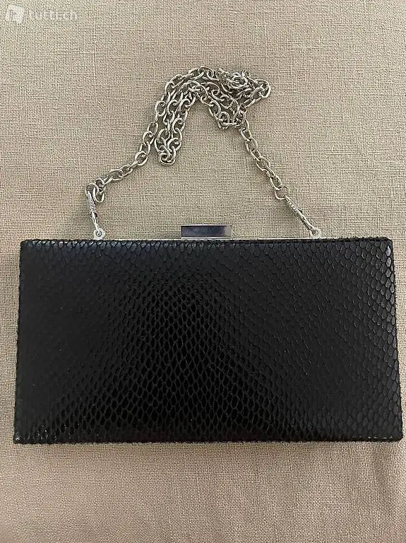 Clutch nero Carpisa, rigido, nuovo, con tracolla