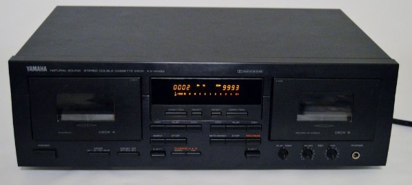 YAMAHA KX-W 492 Doppel Tape Metal Alu Top Hifi Audio
