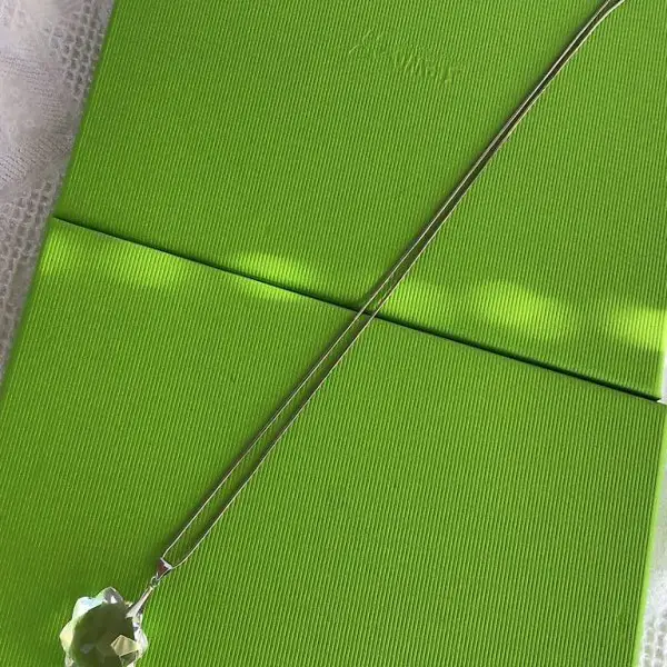  Silberkette mit Glassternanhänger