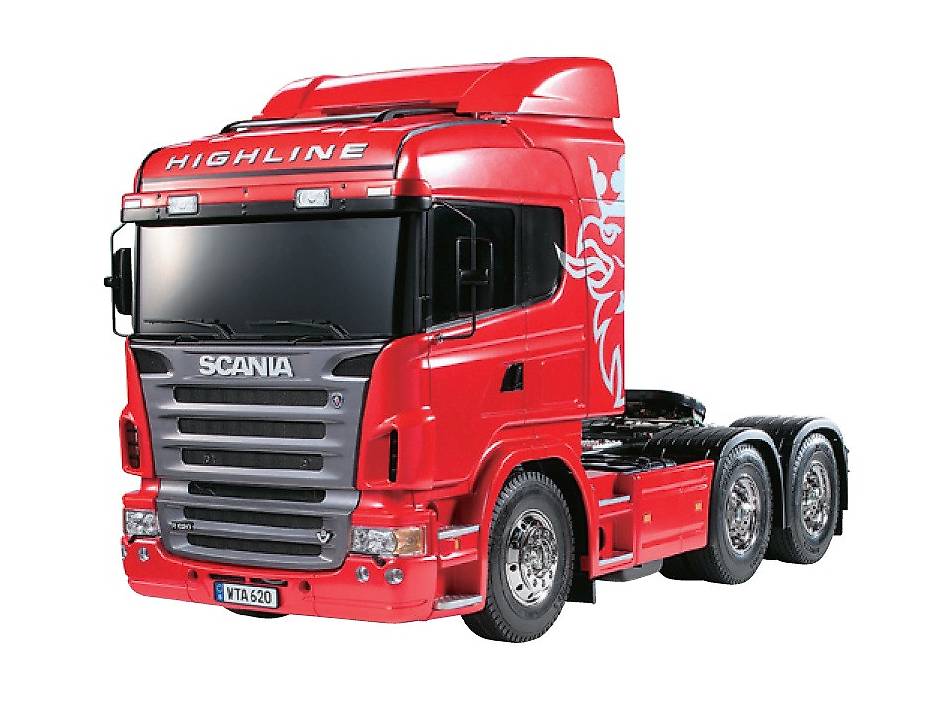 Scania R620 Highline 6x4 in rot, 1:14 von Tamiya