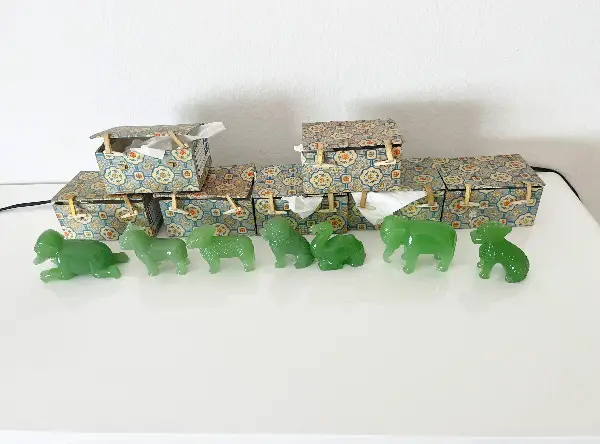 Jadefiguren alle zusammen