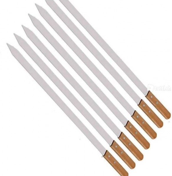  60 cm Edelstahl-Grillspiesse Langgriff