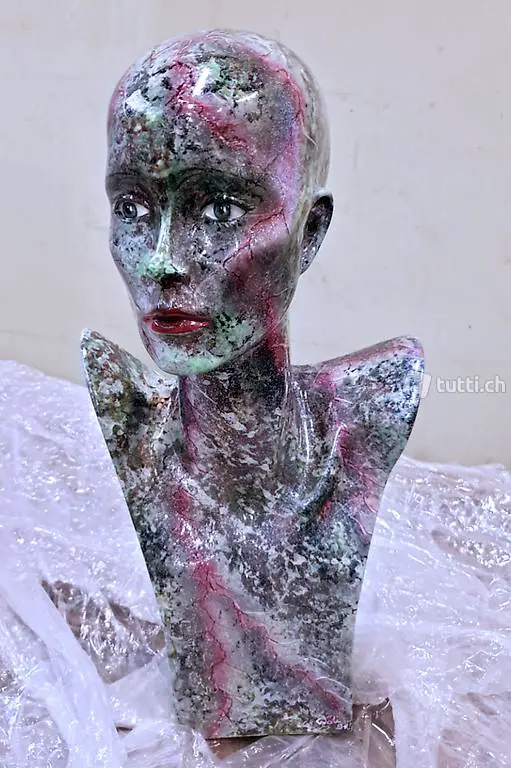  Dekorative Büste | Kunststoff bemalt