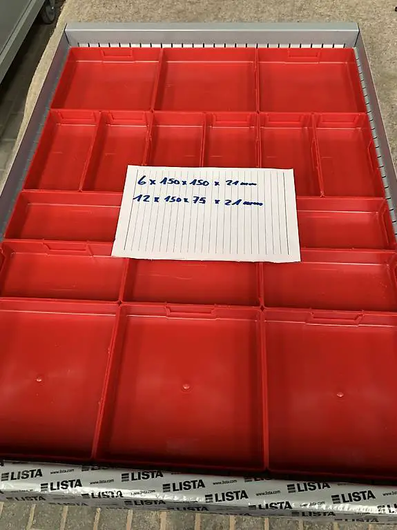 Lista Sortrierboxen Set 18 Stück, 26mm