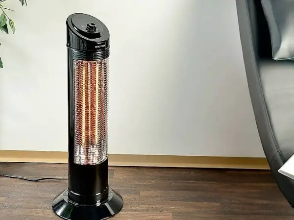  Infrarot-Heizstrahlersäule mit Oszillation, 600 1.200 Watt