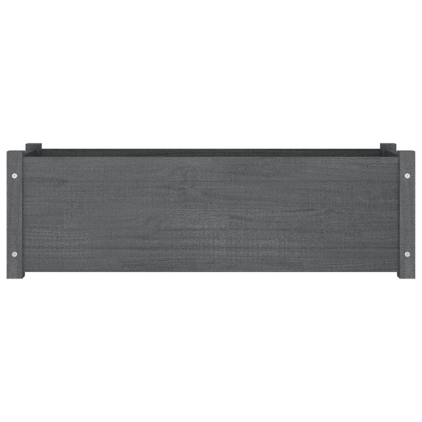  vidaXL Pflanzkübel Grau 100x31x31 cm Massivholz Kiefer (810718)