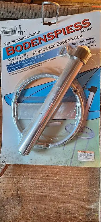 Schirmständer für unterwegs, Badi, Strand, Fluss etc.