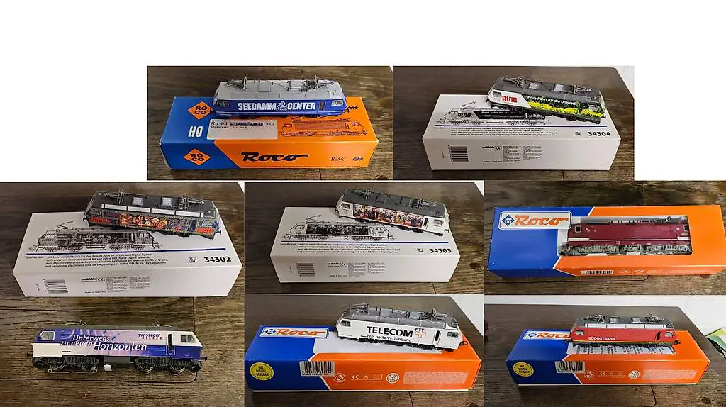 8 SOB Modelleisenbahn Lokomotiven H0 Raritäten & Zugschluss