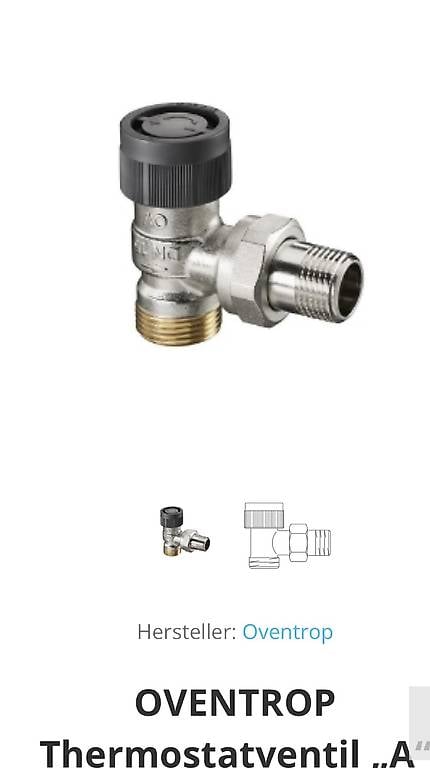Heizung Oventrop Ventile